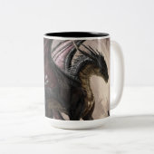 Tasse 2 Couleurs Dragon Dans La Grotte (Devant droit)