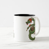 Tasse 2 Couleurs Dragon de Taiko en couleurs (Devant droit)
