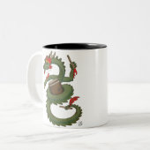 Tasse 2 Couleurs Dragon de Taiko en couleurs (Devant gauche)