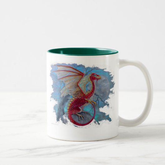 Tasse 2 Couleurs Dragon d'écarlate (Droit)
