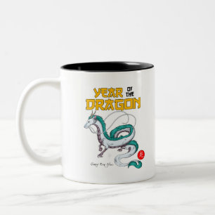 Tasse 2 Couleurs Dragon du zodiaque chinois 2024