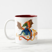 Tasse 2 Couleurs dragon et épée (Gauche)