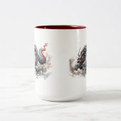 Tasse 2 Couleurs Dragon noir (Centre)