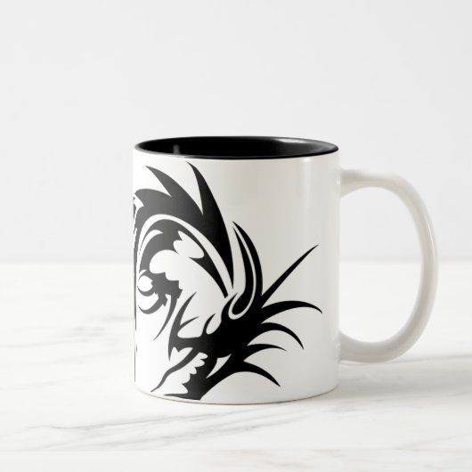 Tasse 2 Couleurs Dragon noir géant (Droit)