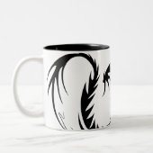 Tasse 2 Couleurs Dragon noir géant (Gauche)