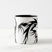 Tasse 2 Couleurs Dragon noir géant (Centre)