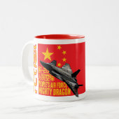 Tasse 2 Couleurs Dragon puissant (Devant gauche)