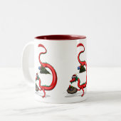 Tasse 2 Couleurs Dragon rouge-est (Devant gauche)