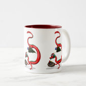Tasse 2 Couleurs Dragon rouge-est (Devant droit)