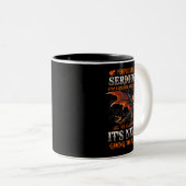 Tasse 2 Couleurs Dragon Sérieusement Dragon Cadeaux D'Anniversaire  (Devant droit)