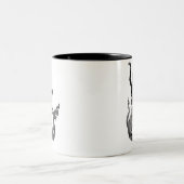 Tasse 2 Couleurs dragon thaïlandais blanc noir et ange (Centre)