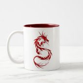 Tasse 2 Couleurs Dragon tribal (Gauche)