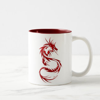 Tasse 2 Couleurs Dragon tribal