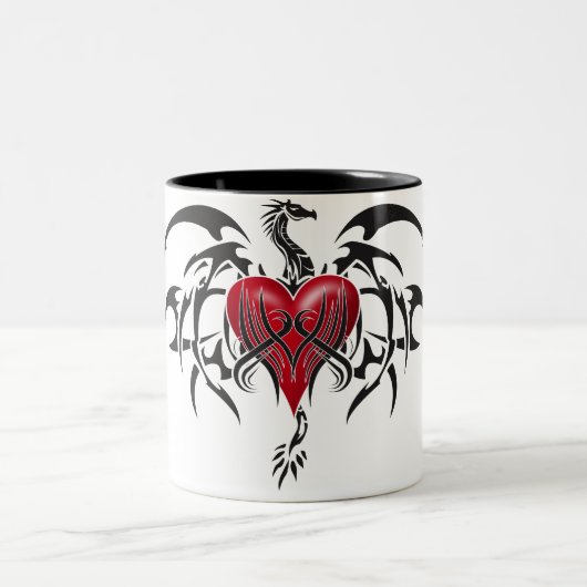 Tasse 2 Couleurs Dragon Tribal (Centre)
