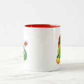 Tasse 2 Couleurs Dragon vert chinois (Centre)