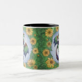 Tasse 2 Couleurs Dragon vert d'été Nature Imaginaire Art (Centre)