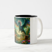 Tasse 2 Couleurs Dragon volant (Devant droit)