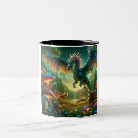 Tasse 2 Couleurs Dragon volant (Centre)