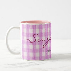 Tasse 2 Couleurs Dragon volée sur En vichy rose