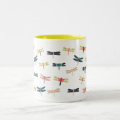 Tasse 2 Couleurs Dragonflies par Origami Prints (Centre)
