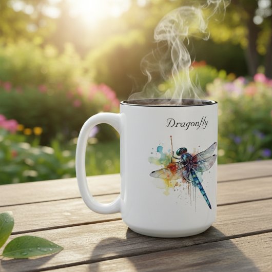 Tasse 2 Couleurs Dragonfly Dreamscape, personnalisée
