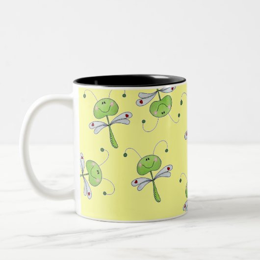 Tasse 2 Couleurs Dragonfly with Hearts (Gauche)