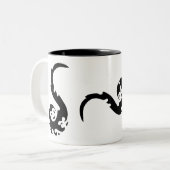 Tasse 2 Couleurs Dragons dansants (Devant gauche)