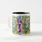 Tasse 2 Couleurs Dragons De Parti Emballés (Devant gauche)