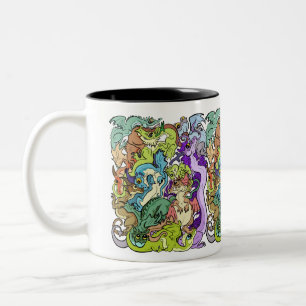 Tasse 2 Couleurs Dragons De Parti Emballés