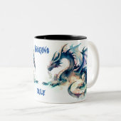 Tasse 2 Couleurs Dragons règle fun (Devant droit)