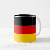 Tasse 2 Couleurs Drapeau allemand (Devant droit)