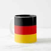 Tasse 2 Couleurs Drapeau allemand (Devant gauche)