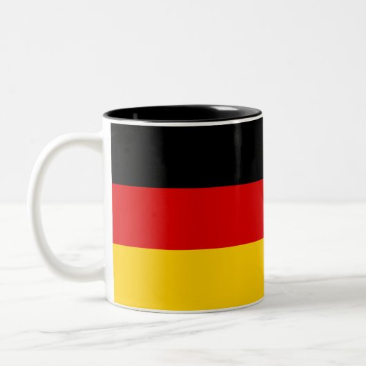 Tasse 2 Couleurs Drapeau allemand (Gauche)