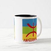 Tasse 2 Couleurs Drapeau Amazigh - Drapeau Amazigh Drapeau (Devant droit)