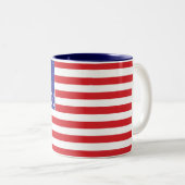 Tasse 2 Couleurs Drapeau américain (Devant droit)