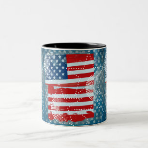 Tasse 2 Couleurs Drapeau américain