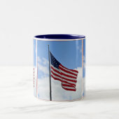 Tasse 2 Couleurs Drapeau américain (Centre)
