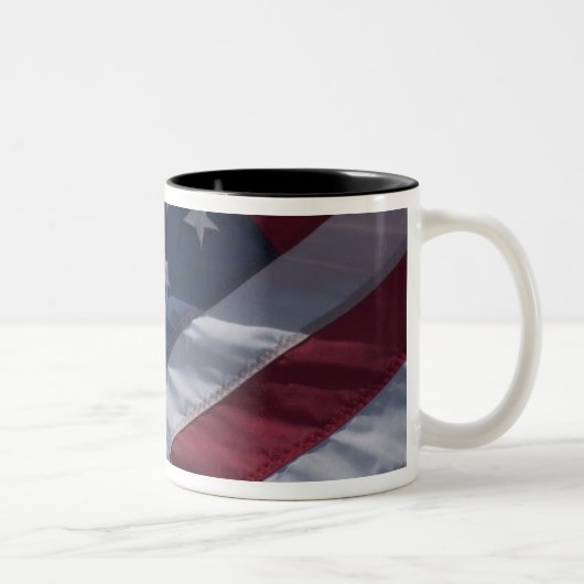 Tasse 2 Couleurs Drapeau américain. (Droit)