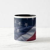 Tasse 2 Couleurs Drapeau américain. (Centre)