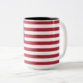 Tasse 2 Couleurs Drapeau américain (Devant droit)