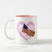 Tasse 2 Couleurs Drapeau américain (Gauche)