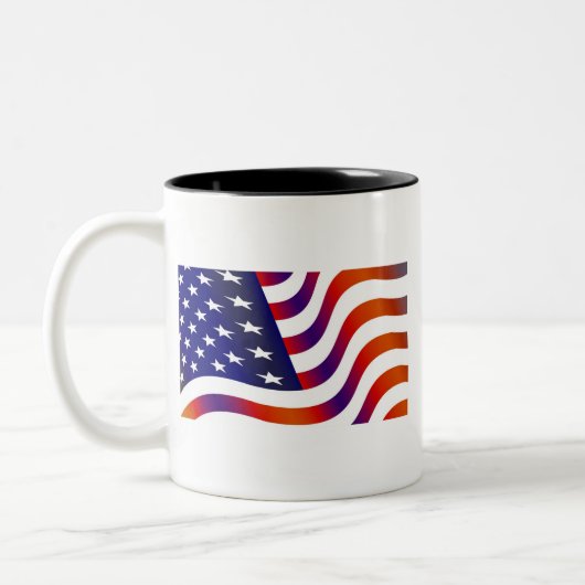 Tasse 2 Couleurs Drapeau américain (Gauche)