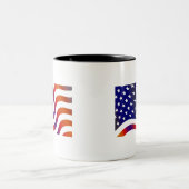 Tasse 2 Couleurs Drapeau américain (Centre)