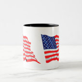 Tasse 2 Couleurs Drapeau américain (Centre)