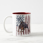 Tasse 2 Couleurs Drapeau américain (Gauche)