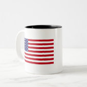 Tasse 2 Couleurs Drapeau américain (Devant gauche)