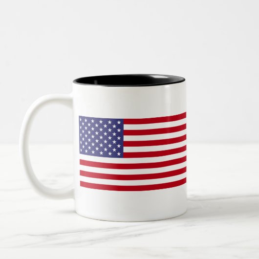 Tasse 2 Couleurs Drapeau américain (Gauche)