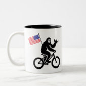 Tasse 2 Couleurs Drapeau américain Bigfoot Cycling (Gauche)
