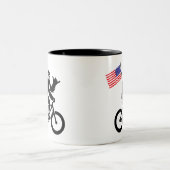 Tasse 2 Couleurs Drapeau américain Bigfoot Cycling (Centre)