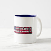 Tasse 2 Couleurs Drapeau américain de Pickleball (Devant droit)